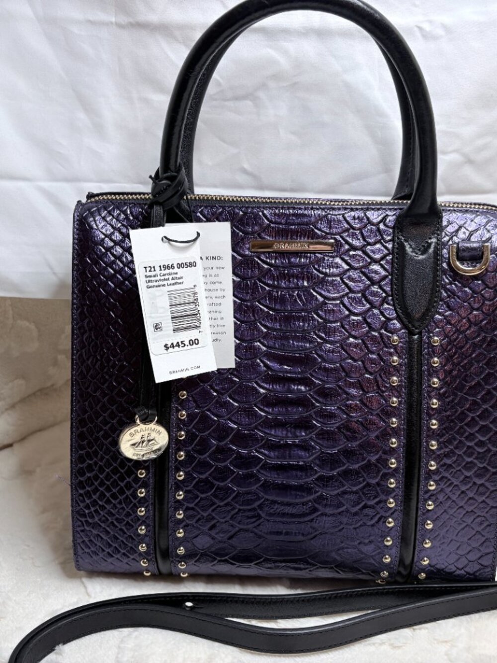 Brahmin Small Caroline Ultraviolet - Picture 5 of 9